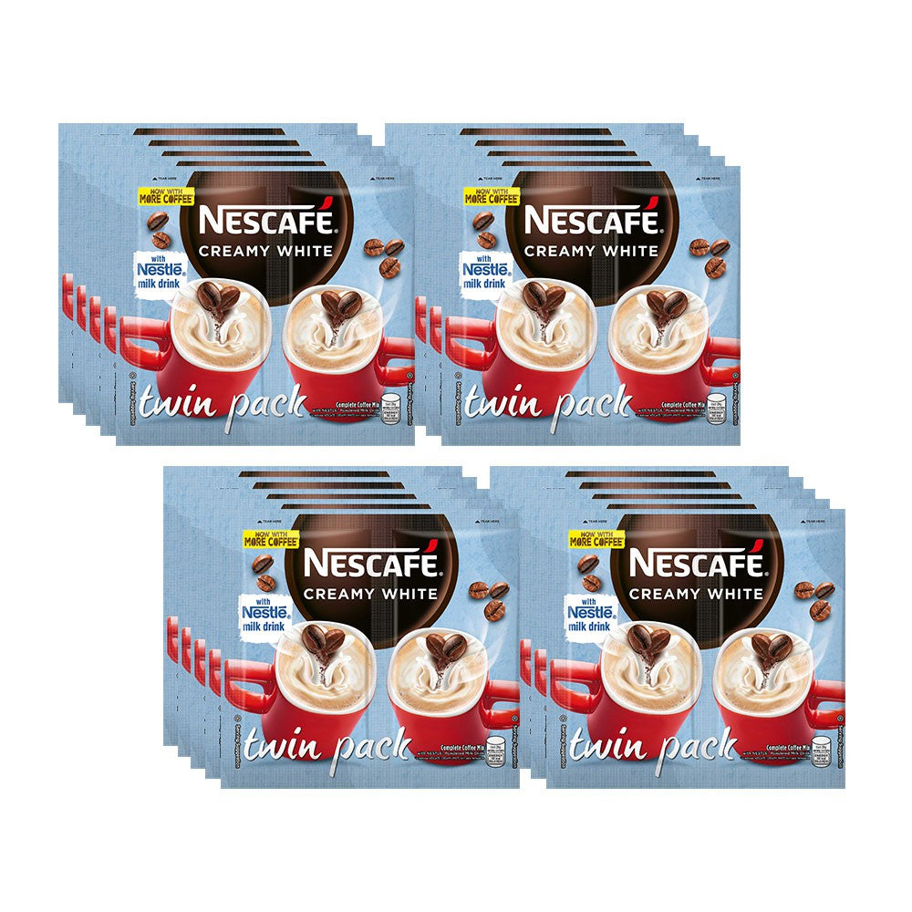 NESCAFÉ Creamy White 3in1 Coffee Twin Pack 51g Pack of 20