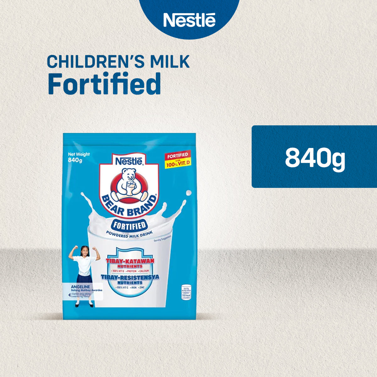 Bear Brand Fortified Powdered Milk Drink 840g