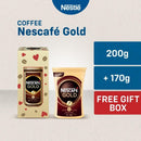 Nescafe Gold 200g with Gift Box + Nescafe Gold Instant Coffee Pouch 170g