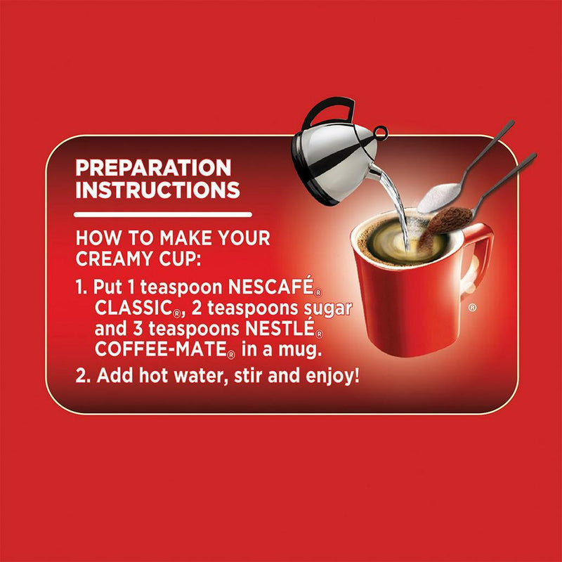 NESCAFE Classic Instant Coffee 185g and COFFEE MATE Coffee Creamer 400g