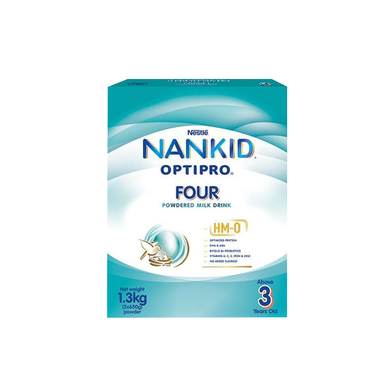 Nankid Optipro Four Powdered Milk for Children Above 3 Years Old 1.3kg