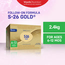 S-26 Gold Two Follow-on Formula for 6 to 12 Months 2.4kg