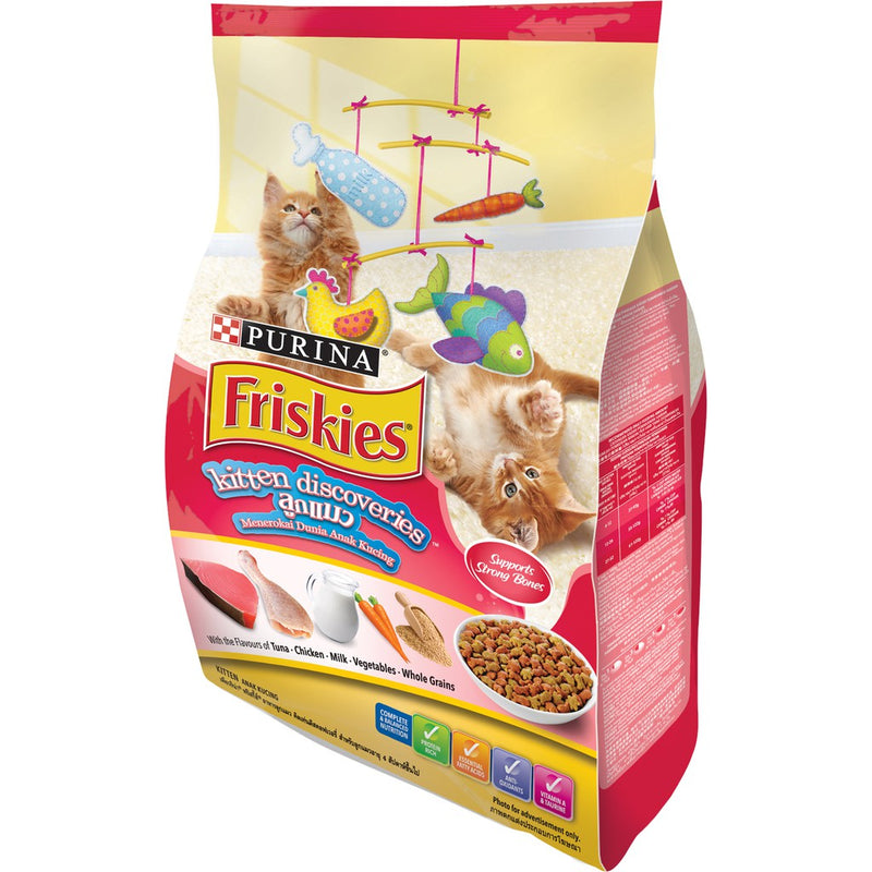 PURINA FRISKIES Kitten Discoveries | Best Kitten Dry Food - Dry Food for Kittens - 1.1Kg X2