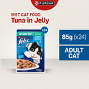 PURINA FELIX Adult Cat with Tuna in Jelly - 85gx24