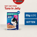PURINA FELIX Kitten with Tuna in Jelly - 85gx24