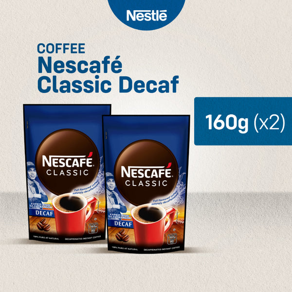 Nescafe Classic Decaf Instant Coffee 160g - Pack of 2