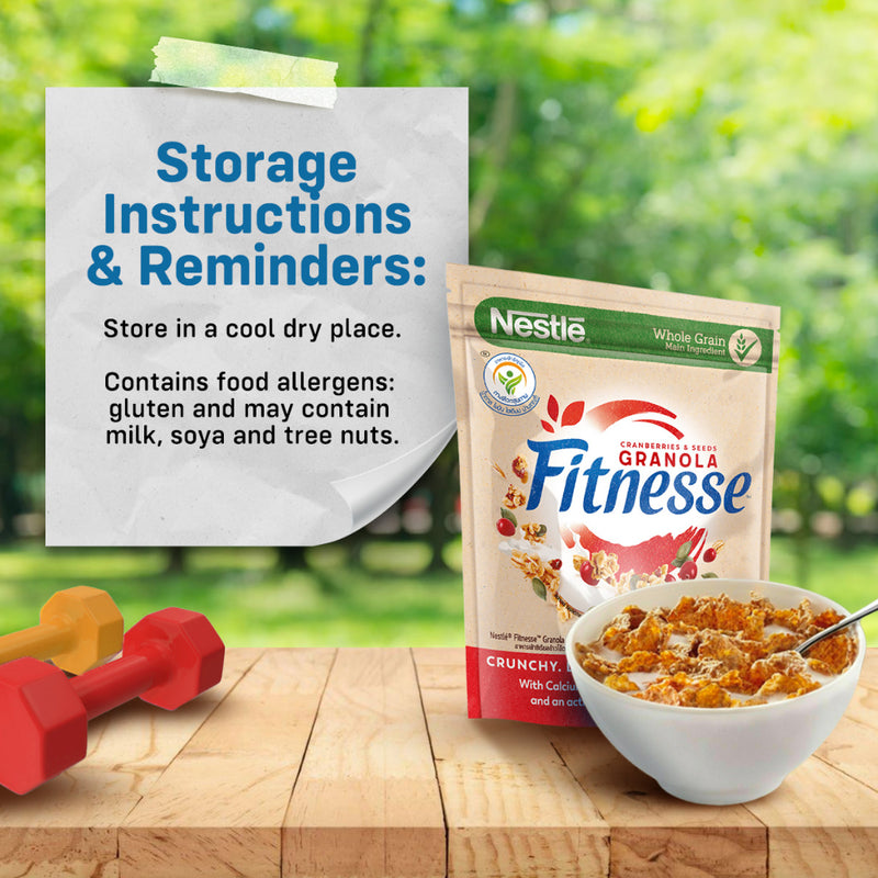 Fitnesse Granola Cranberry and Pumpkin Seeds Breakfast Cereal 300g - Pack of 3