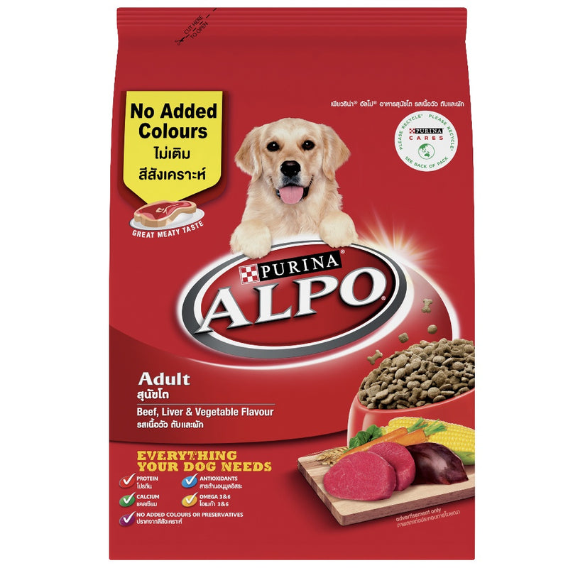 ALPO Beef, Liver & Vegetable Adult Dry Dog Food - 3Kg x2