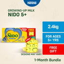 NIDO 5+ Growing-Up Milk Powder for School-Age Children 5+ Years Old 2.4kg GET FREE Lunch Bag