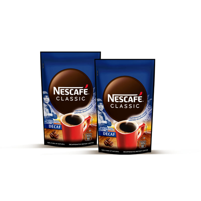 Nescafe Classic Decaf Instant Coffee 160g - Pack of 2