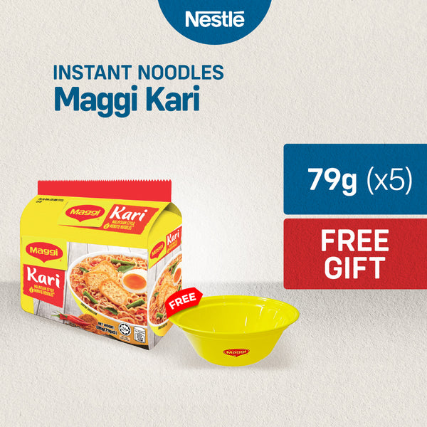 [FREE RAMADAN MAGGI BOWL] Maggi Kari Noodles 79g - Pack of 5