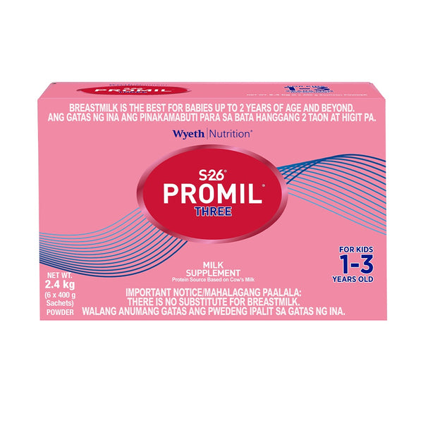 S-26 PROMIL THREE Milk Supplement 1-3 Years Old, Box 2.4kg
