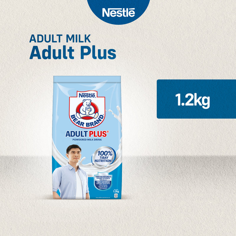 Bear Brand Adult Plus Milk Powder 1.2kg