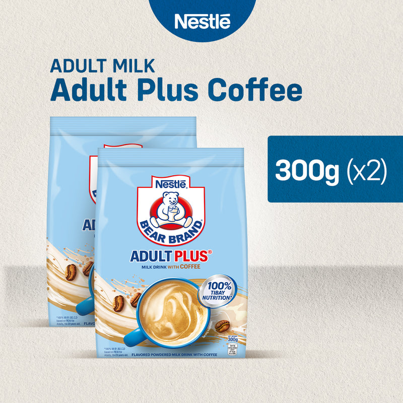 Bear Brand Adult Plus Milk Powder With Coffee 300g