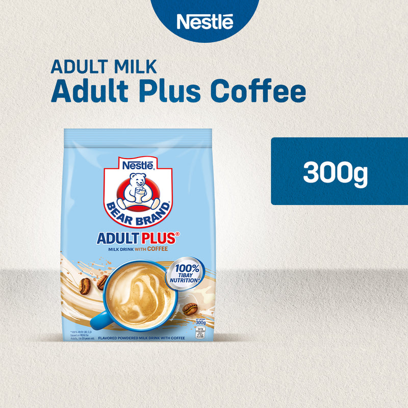 Bear Brand Adult Plus Powdered Milk Drink with Coffee 300g