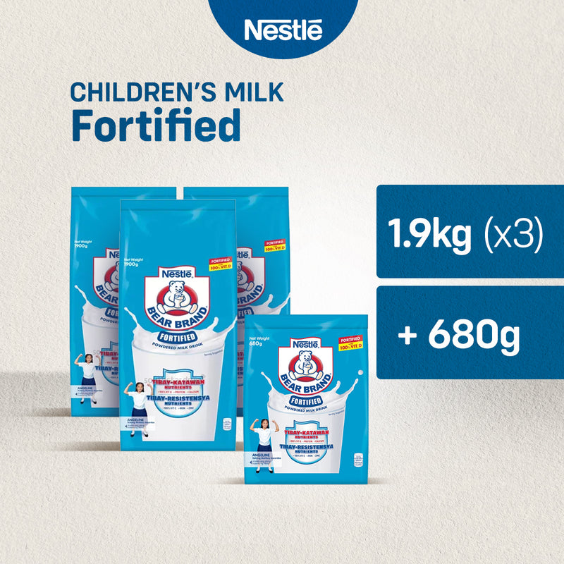 BEAR BRAND Fortified Powdered Milk Drink 1.9kg