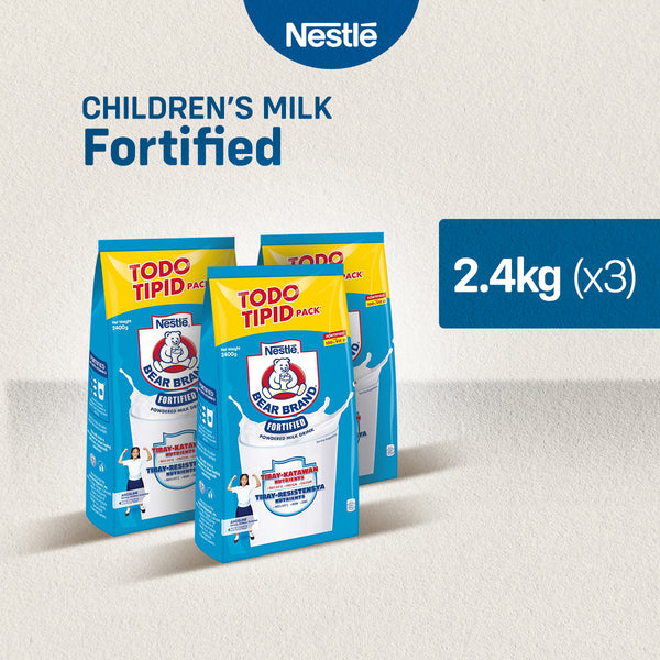 BEAR BRAND Fortified Powdered Milk Drink 2.4kg - Pack of 3