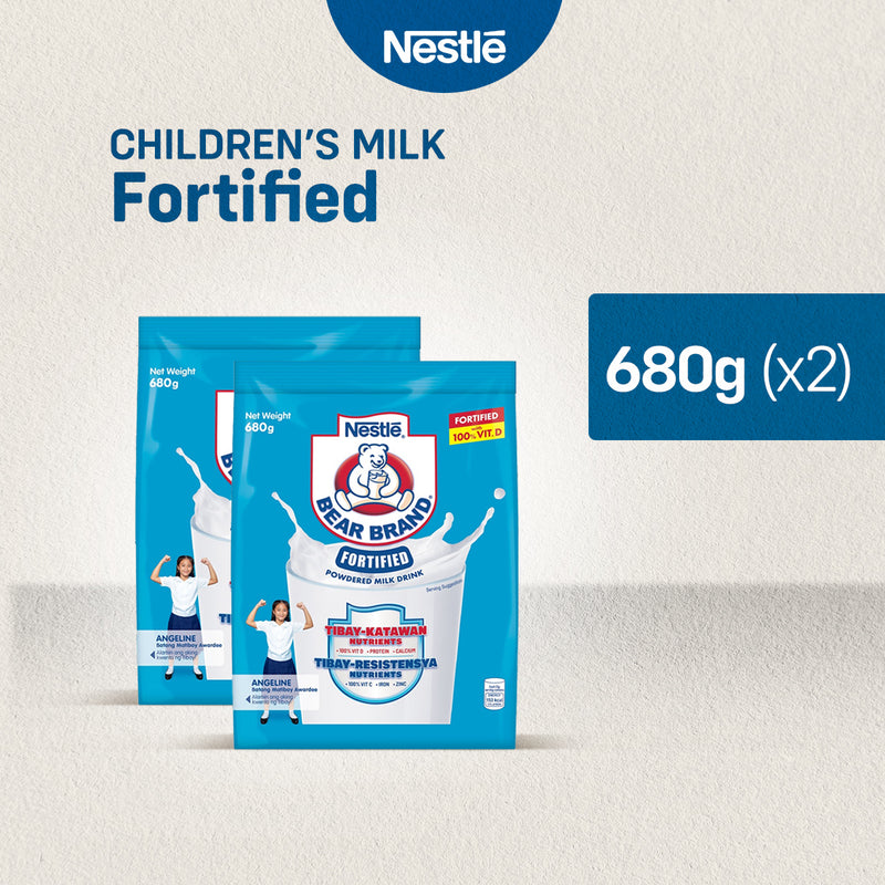 BEAR BRAND Fortified Powdered Milk Drink 680g - Pack of 2