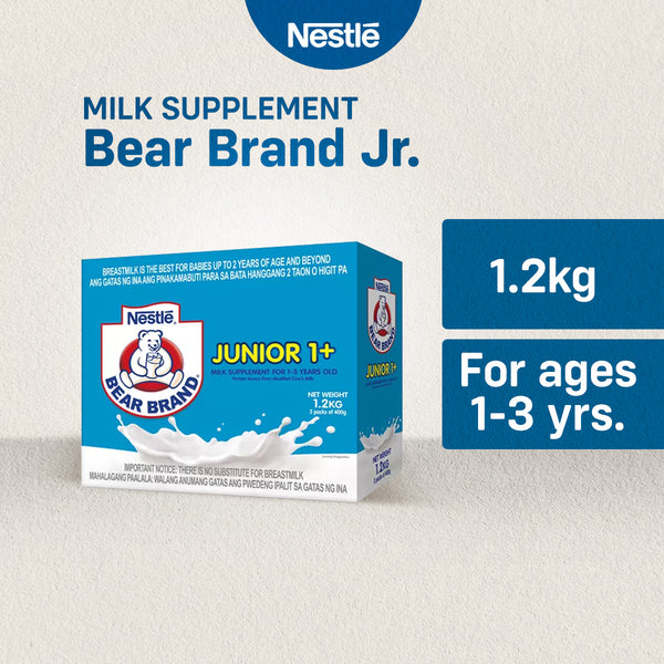 Bear Brand Junior Milk Supplement For Children 1-3 Years Old 1.2kg