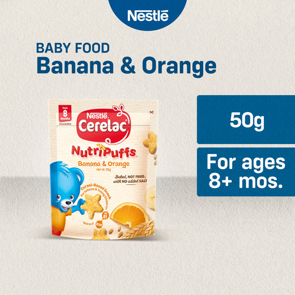 CERELAC Nutripuffs Orange Infant Snack 50g