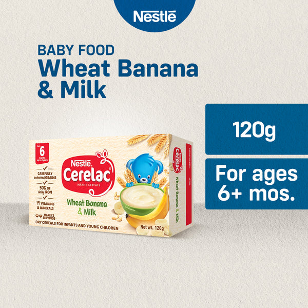 CERELAC Wheat Banana & Milk Infant Cereal 120g