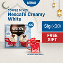[FREE RAMADAN MUG] Nescafe Creamy White 3-in-1 Coffee Twin Pack 51g - Pack of 30