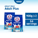 Bear Brand Adult Plus Powdered Milk Drink 900g - Pack of 2