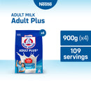 Bear Brand Adult Plus Powdered Milk Drink 900g - Pack of 4