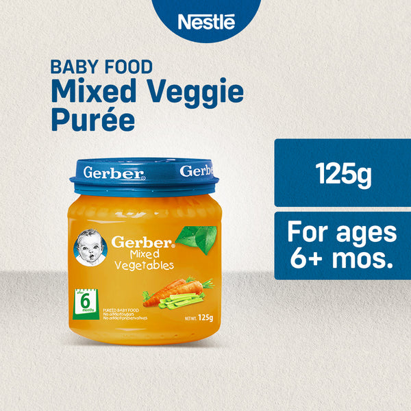 Gerber Mixed Vegetable Puree 125g