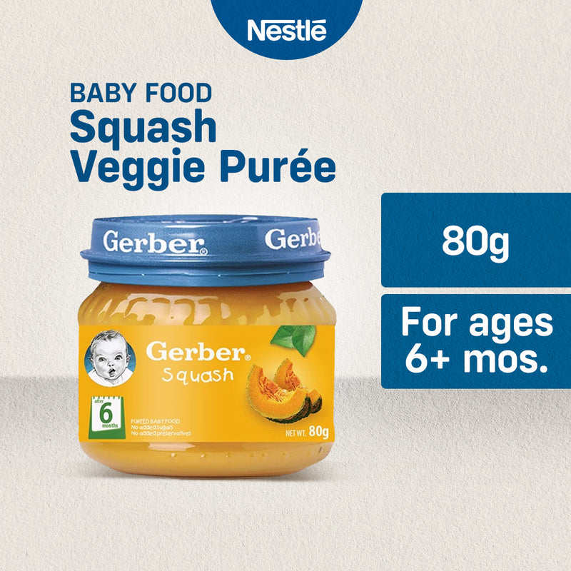 GERBER Squash Puree Baby Food 80g