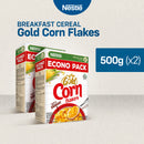 GOLD CORN FLAKES Breakfast Cereal 500g - Pack of 2