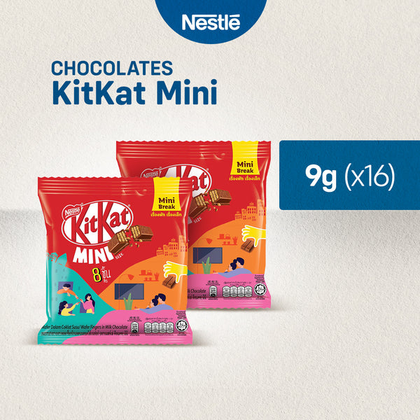 KITKAT Milk Chocolate Mini 9g - Pack of 16