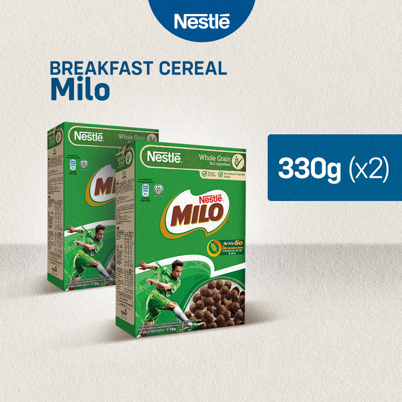 MILO Breakfast Cereals-Kids 330g - Pack of 2