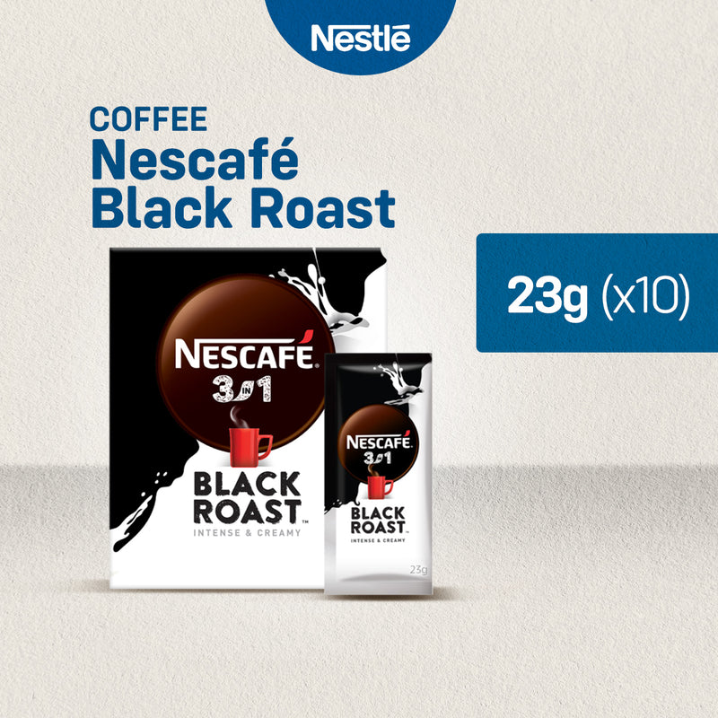 Nescafe 3-in-1 Black Roast 23g - 10 sachets