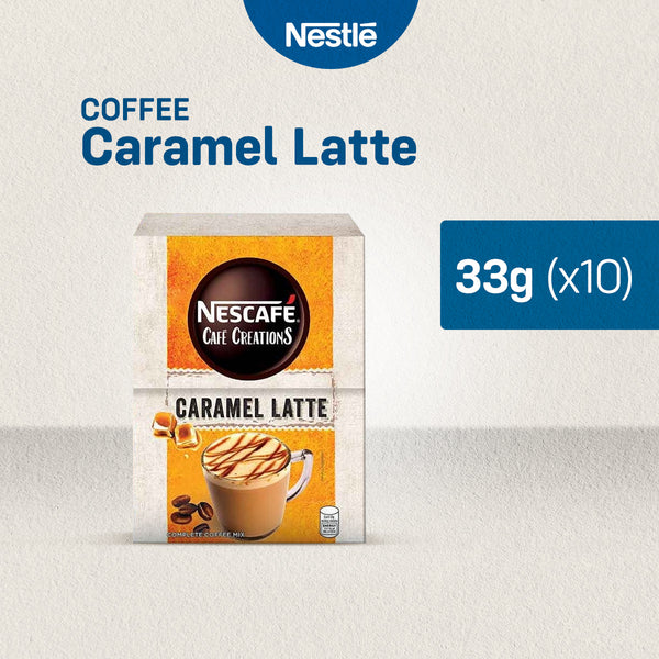 Nescafe Café Creations Caramel Latte Coffee Mix 33g - Pack of 10