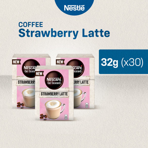 NESCAFÉ Cafe Creations Strawberry Latte Coffee Mix 32g - Pack of 30