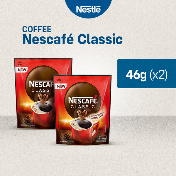 NESCAFE Classic Instant Coffee 46g - Pack of 2