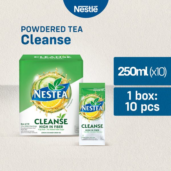 Nestea Cleanse Lemon Cucumber Powdered Green Tea with Fiber 250ml