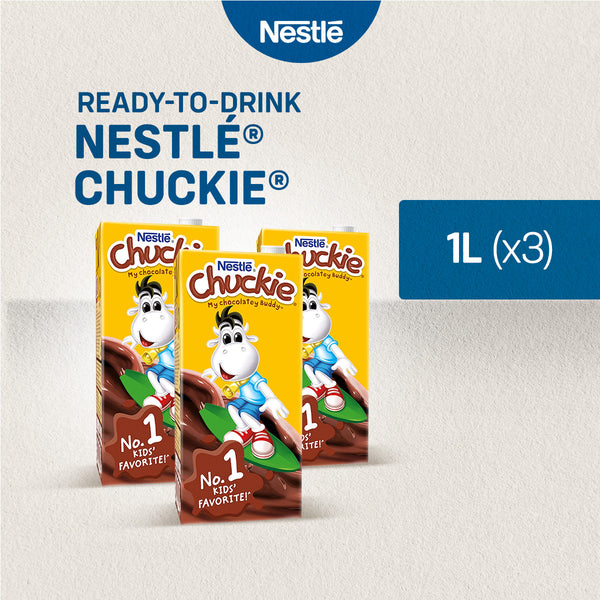 CHUCKIE Chocolate Flavoured Milk 1L - Pack of 3