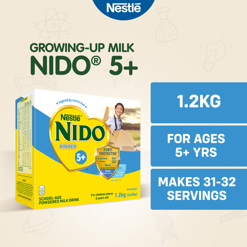 Nido 5+ Powdered Milk Drink for Children Above 5 Years Old 1.2kg