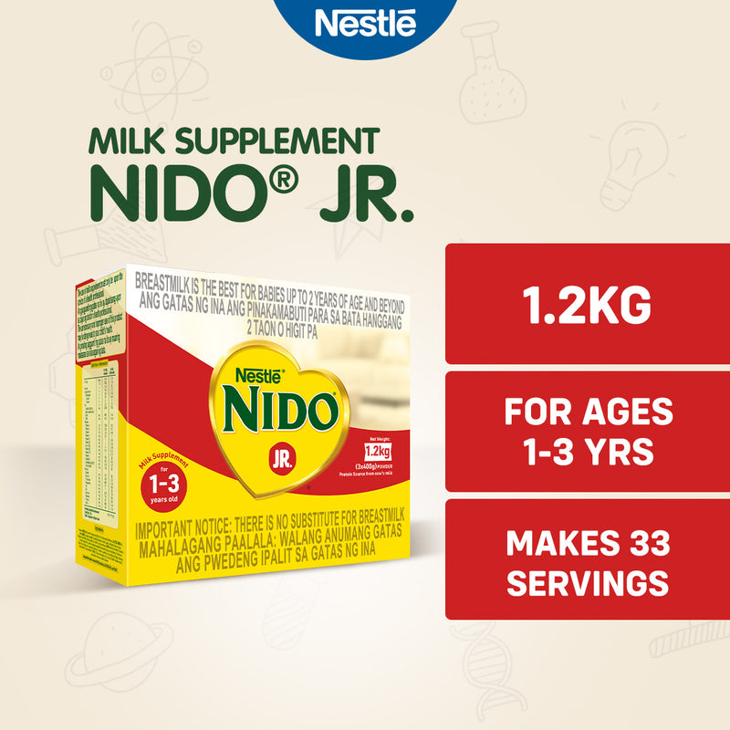 Nido Junior Milk Supplement for Children 1 to 3 Years Old 1.2kg