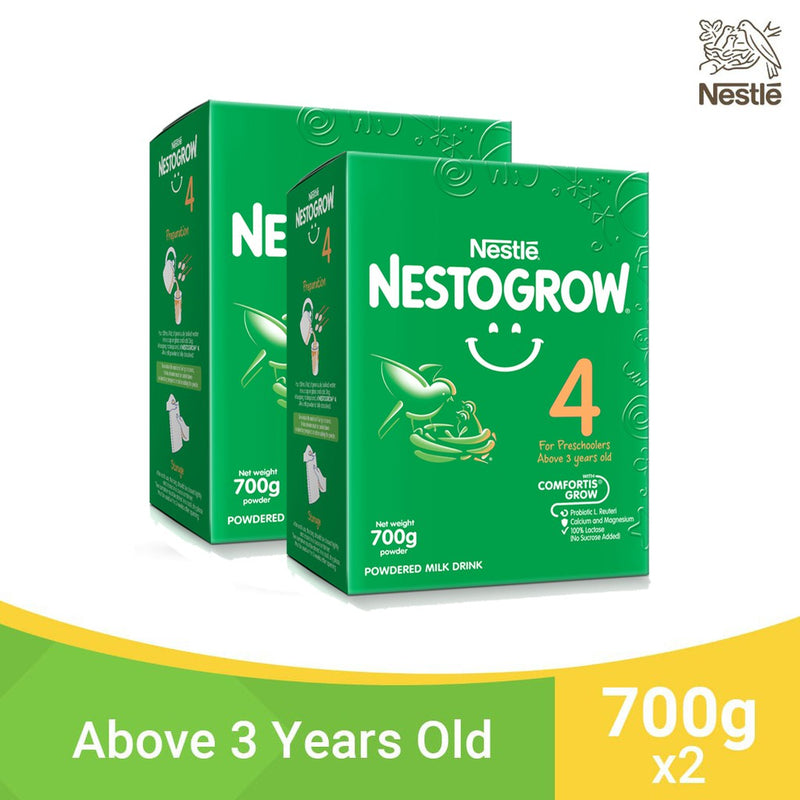 Nestogrow 4 Powdered Milk For Children Above 3 Years Old 700g - Pack Of 2