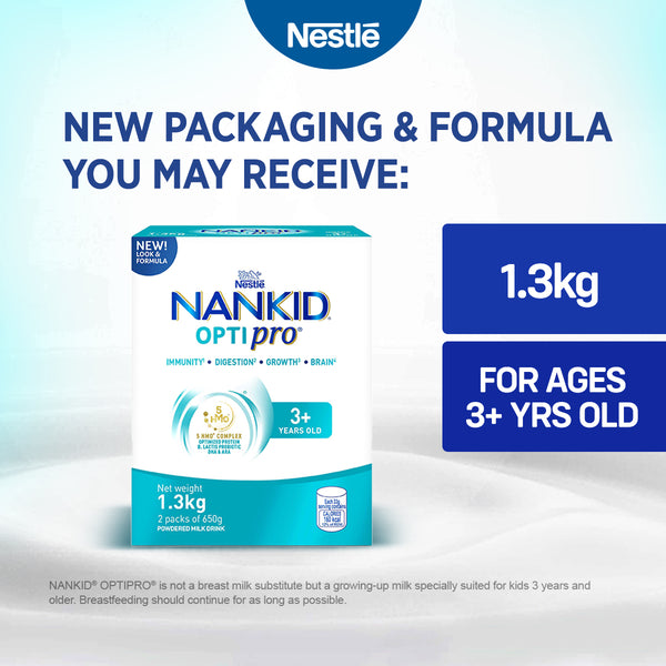 Nankid Optipro Four Powdered Milk for Children Above 3 Years Old 1.3kg
