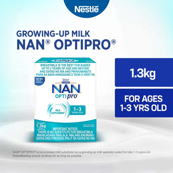Nan Optipro Three Milk Supplement for Children 1 to 3 Years Old 1.3kg
