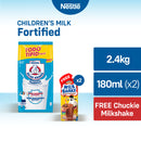 BEAR BRAND Fortified Powdered Milk Drink 2.4kg + FREE 2pcs Chuckie Milkshake Choco Brownie 180ml