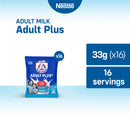 Bear Brand Adult Plus Milk Powder 33g - Pack of 16