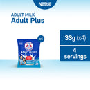 Bear Brand Adult Plus Milk Powder 33g - Pack of 4