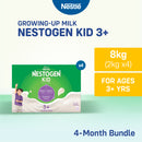 NESTOGEN KID 3+ Powdered Milk For Children Above 3 Years Old 2kg Pack of 4