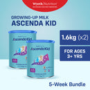 Wyeth Nutrition® ASCENDA® 4 KID Milk Drink for Children 3+ years old 3.2kg (1.6kg - Pack of 2)