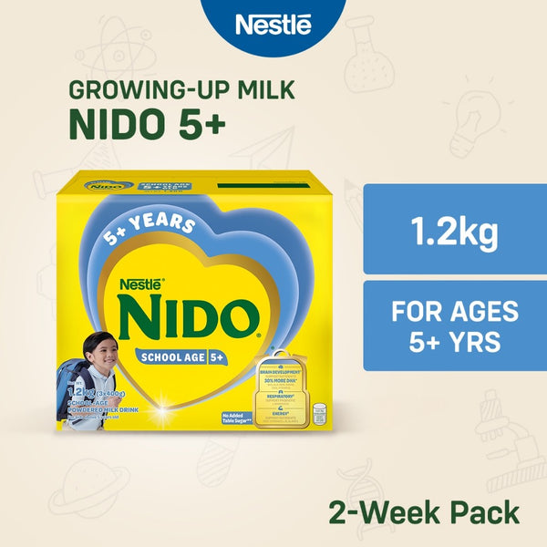 Nido 5+ Powdered Milk Drink for Children Above 5 Years Old 1.2kg